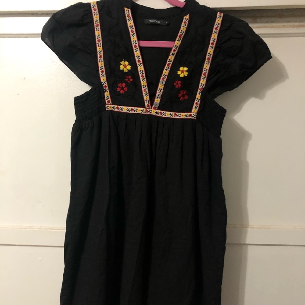 Grey flower dress